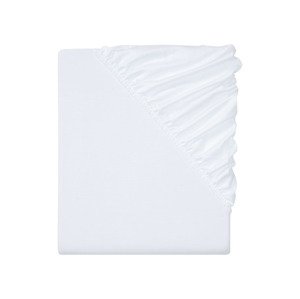 meradiso Saténové napínací prostěradlo, 140–160 x (fitted sheet, bílá)