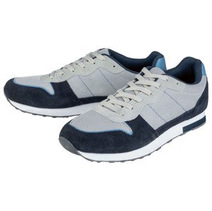 LIVERGY® Pánská volnočasová obuv (44, navy modrá / šedá)