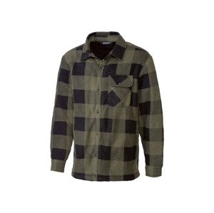 PARKSIDE® Pánský flanelový overshirt (adult#male#ne, S (44/46), olivová)