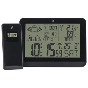 Auriol® Bezdrátová meteostanice s podsvíceným displejem (černá)
