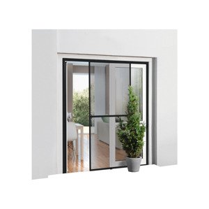 LIVARNO home Hliníkové posuvné dveře s ochranou proti (antracitová)