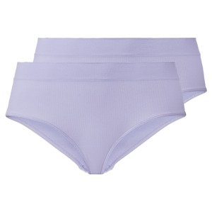 esmara® Dámské bezešvé kalhotky, 2 kusy (M (40/42), lila fialová)