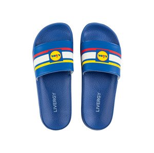 LIVERGY® Pánské pantofle LIDL (45, modrá/žlutá)