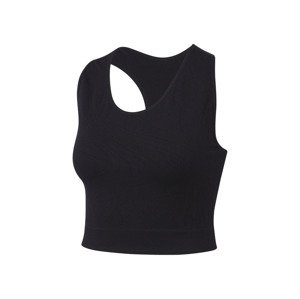 CRIVIT Dámský bezešvý chladivý funkční top (XS (32/34), černá)