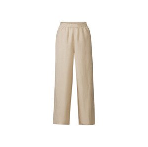 esmara® Dámské lněné kalhoty (40, béžová)
