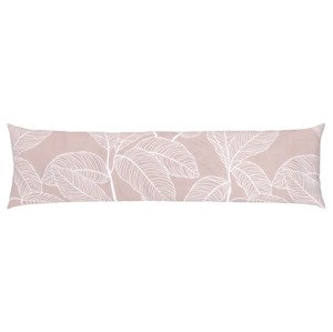 LIVARNO home Potah na polštář, 40 x 145 cm (listy růžová)
