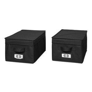 Livarno home Úložný box (úložný box, 2 kusy, černá)
