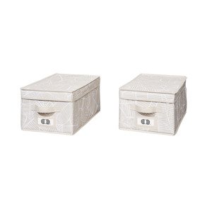 Livarno home Úložný box (úložný box, 2 kusy, béžová)