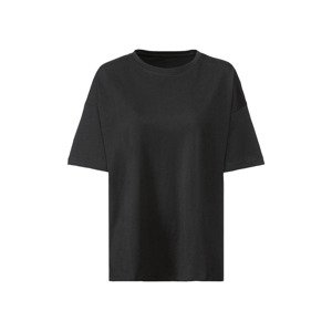 esmara® Dámské dlouhé triko (XS (32/34), černá s potiskem)