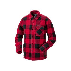 PARKSIDE® Pánský flanelový overshirt (M (48/50), červená)