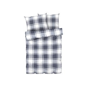 LIVARNO home Ložní povlečení z jemného flanelu, 220 x (kostkovaná)