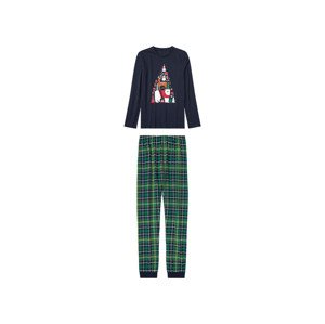 pepperts!® Chlapecké vánoční pyžamo (158/164, navy modrá / zelená)