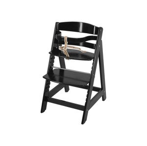 roba Dětská vysoká židlička Sit Up se schůdky (černá Flex)