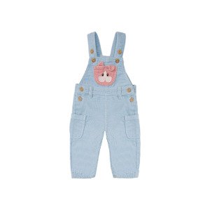 lupilu® Dětské kalhoty s laclem / Dětské šaty s laclem (baby/infant#female#ne, 86, světle modrá)