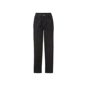 esmara® Dámské manšestrové kalhoty "Straight Fit" (34, černá)