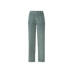 esmara® Dámské manšestrové kalhoty "Straight Fit" (34, světle zelená)