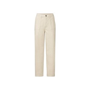esmara® Dámské manšestrové kalhoty "Straight Fit" (34, béžová)