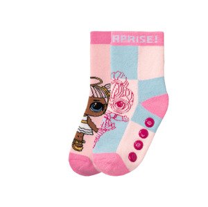 Dívčí ponožky, 2 páry (23/26, LOL  růžová/modrá)