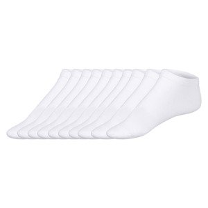 LIVERGY® Pánské nízké ponožky s BIO bavlnou, 10 párů (39/42, bílá)