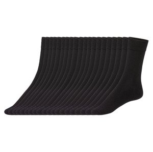 LIVERGY® Pánské ponožky, 20 párů (39/42, černá)