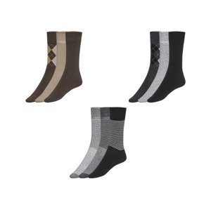 LIVERGY® Pánské ponožky s BIO bavlnou, 3 páry