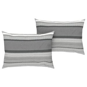 LIVARNO home Potah na polštář z mikrovláknitého saténu, 50 x 60 cm, 2 kusy (geometrický vzor)