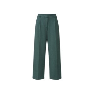 esmara® Dámské palazzo kalhoty (34, tmavě zelená)