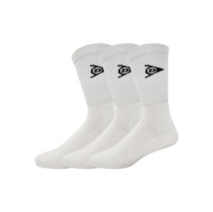 Dunlop Dámské / Pánské sportovní ponožky, 3 páry (bílá, 35-38)