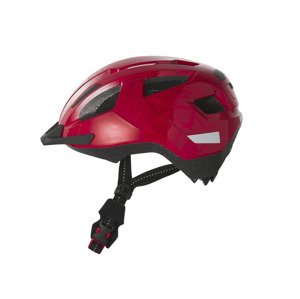 Crivit Dětská cyklistická helma s koncovým světlem (Červený, S)