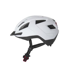 CRIVIT Cyklistická helma s koncovým světlem (S/M 54–59 cm, bílá matná)