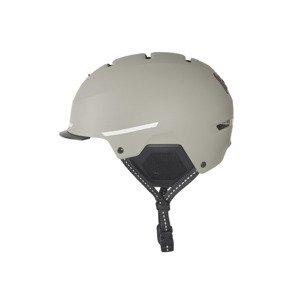 CRIVIT Dámská / Pánská městská cyklistická helma s koncovým světlem City (vel. S/M, šedá)