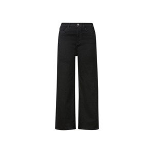 esmara® Dámské džíny "Wide Leg", vysoký pas (38, černá)