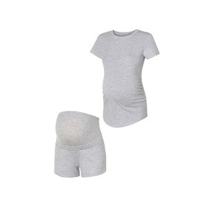 esmara® Dámské těhotenské pyžamo s BIO bavlnou (XS (32/34), světle šedá)