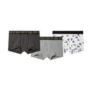 pepperts!® Chlapecké boxerky s BIO bavlnou, 3 kusy (černá/šedá/bílá, 146/152)