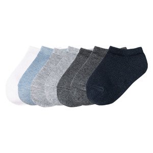 lupilu® Chlapecké nízké ponožky s BIO bavlnou, 7 párů (19/22, bílá / šedá / navy modrá)