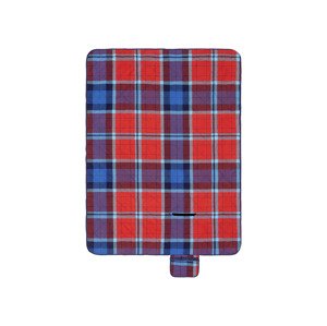LIVARNO home Pikniková deka, 127 x 168 cm (káro červená / modrá)