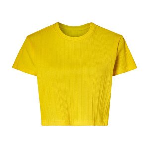 esmara® Dámské crop triko LIDL (XS (32/34), žlutá)