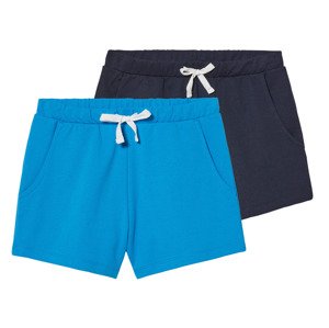 pepperts!® Dívčí šortky, 2 kusy (134/140, námořnická modrá / modrá)