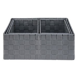 Livarno home Závěsný regál / Sada úložných košů / Organizér (sada úložných košů/světle šedá)