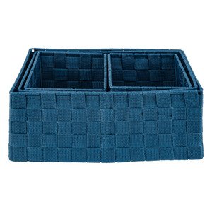 Livarno home Závěsný regál / Sada úložných košů / Organizér (sada úložných košů/tmavě modrá)