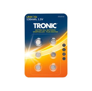 TRONIC® Knoflíková baterie (alkalické baterie LR44 )