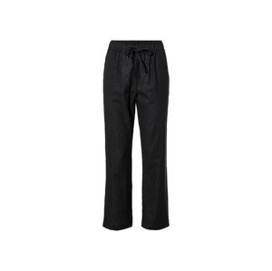 esmara® Dámské lněné kalhoty (34, černá)