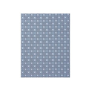 LIVARNO home Ubrus / Běhoun (130 x 170 cm, běhoun, vzor/modrá/bílá)