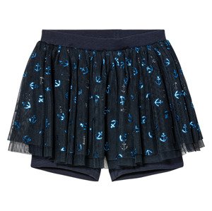 lupilu® Dívčí tylová sukně s cyklistickými legínami (122/128, tmavě modrá)