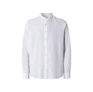 LIVERGY® Pánská lněná košile (XXL (45/46), bílá)