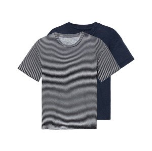lupilu® Chlapecké triko, 2 kusy (110/116, námořnická modrá / pruhovaná )