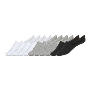 LIVERGY® Pánské nízké ponožky s BIO bavlnou, 5 párů (39/42, bílá/šedá/černá)