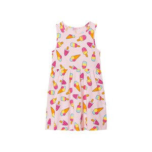 lupilu® Dívčí šaty (98/104, vzor růžová)