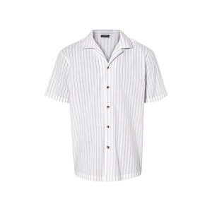 LIVERGY® Pánská košile "Regular Fit" (XL (43/44), pruhy/bílá)