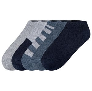 pepperts!® Chlapecké nízké ponožky, 5 párů  (31/34, modrá / námořnická modrá / šedá)
